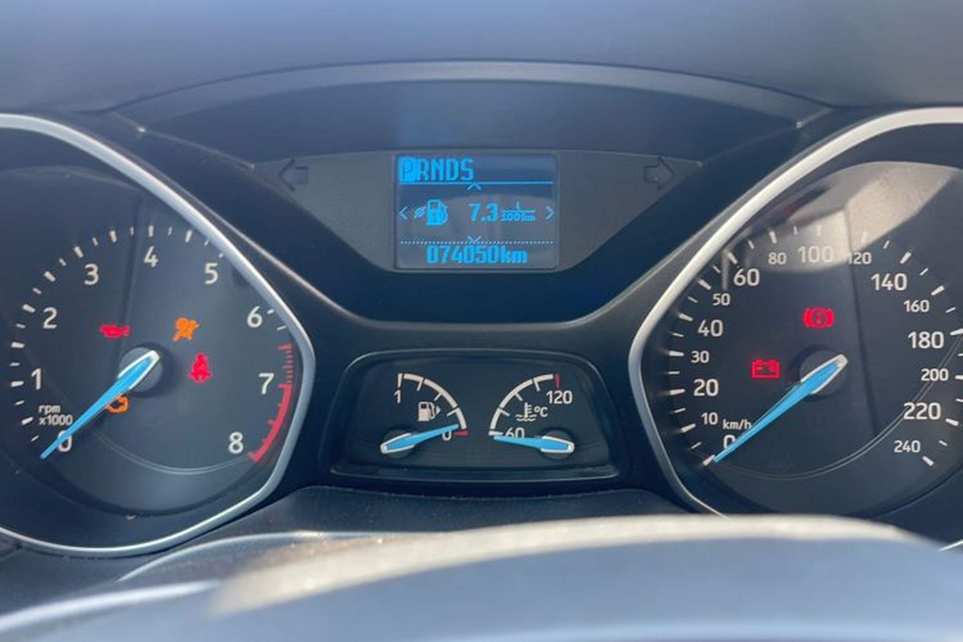 Used Ford Focus 2015 Hatchback 1.6L Automatic Fashion Edition Odometer Close Up