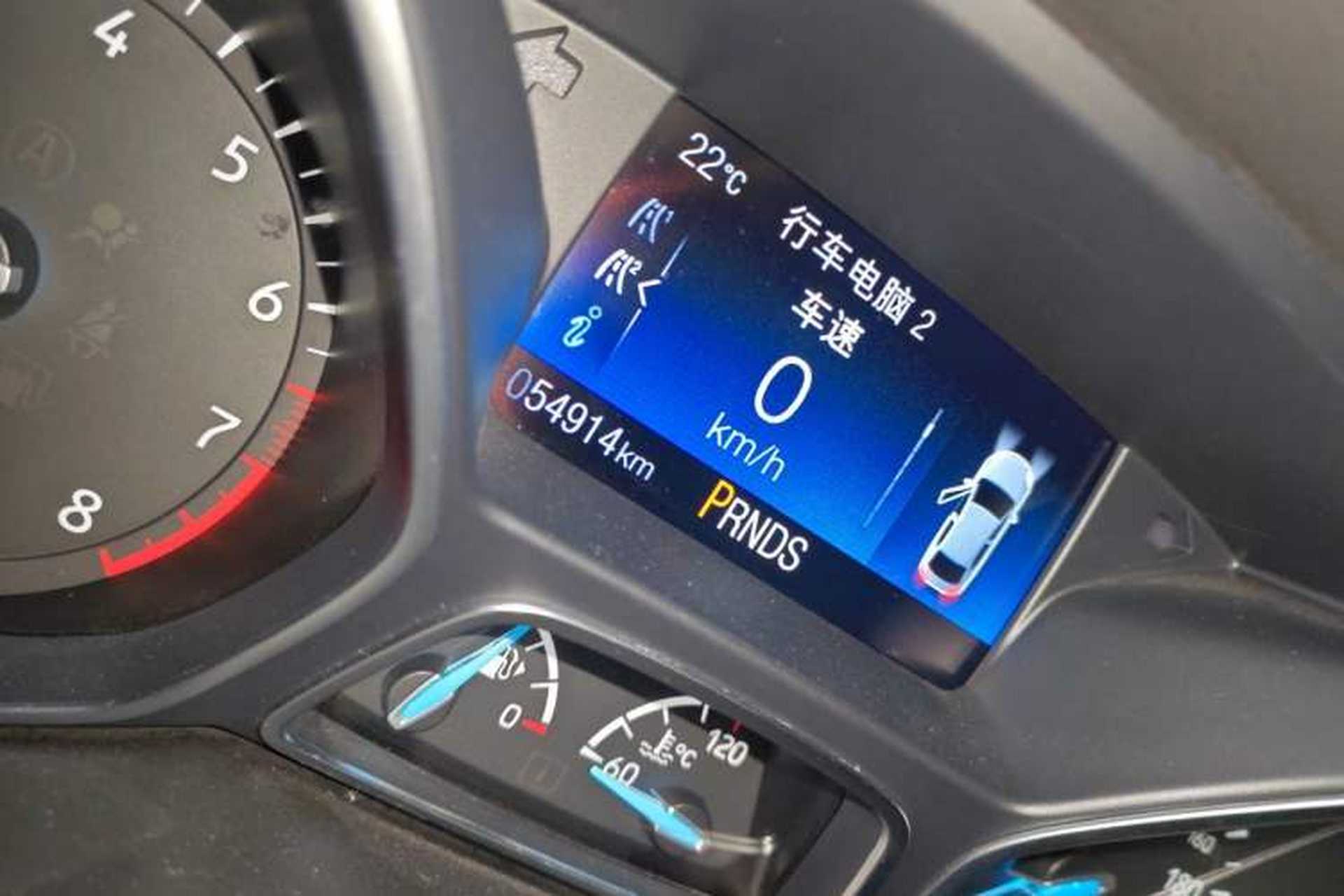 Used Ford Focus 2017 Hatchback EcoBoost 180 Automatic Sport Model Odometer Close Up