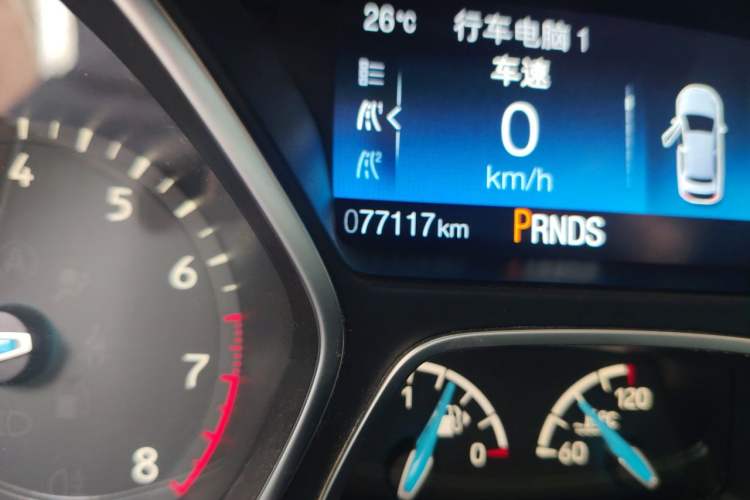 Used Ford Focus 2017 Hatchback EcoBoost 180 Automatic Elite Model Odometer Close Up
