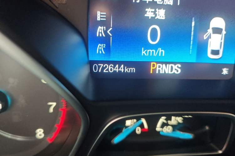 Used Ford Focus 2017 1.5T CTCC White and Black Limited Edition Odometer Close Up
