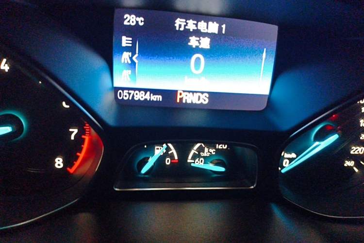 Used Ford Focus 2017 Hatchback EcoBoost 180 Automatic Sport Model Odometer Close Up