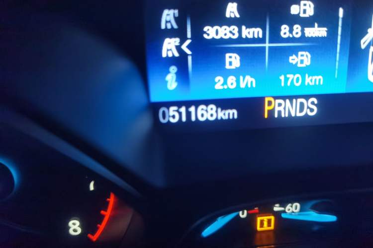 Used Ford Focus 2017 Sedan EcoBoost 180 Automatic Elite Model Odometer Close Up