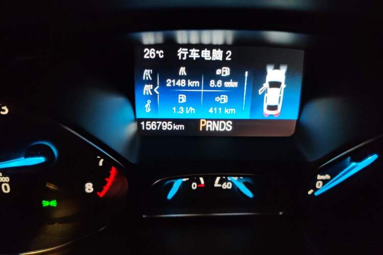Used Ford Focus 2017 Hatchback EcoBoost 180 Automatic Sport Model Odometer Close Up