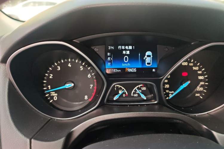 Used Ford Focus 2017 1.5T CTCC White and Black Limited Edition Odometer Close Up