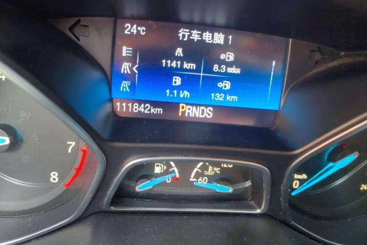 Used Ford Focus 2017 Hatchback EcoBoost 180 Automatic Elite Model Odometer Close Up