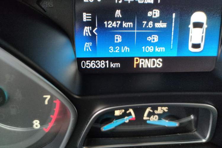 Used Ford Focus 2017 Sedan EcoBoost 180 Automatic Elite Model Odometer Close Up
