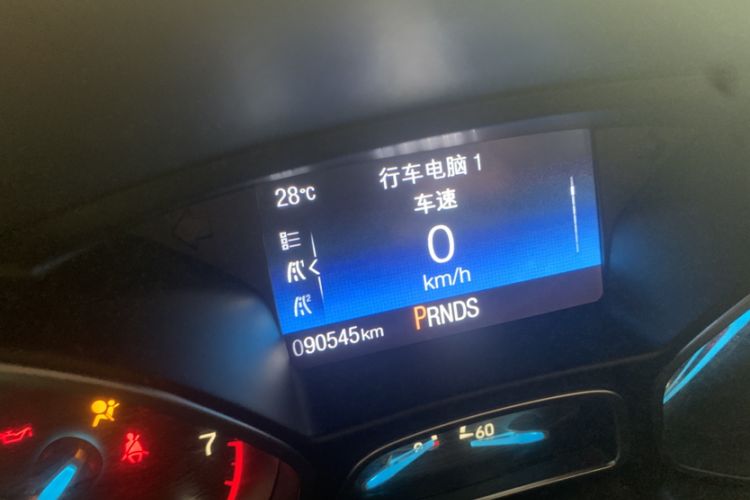 Used Ford Focus 2017 Hatchback EcoBoost 180 Automatic Elite Model Odometer Close Up