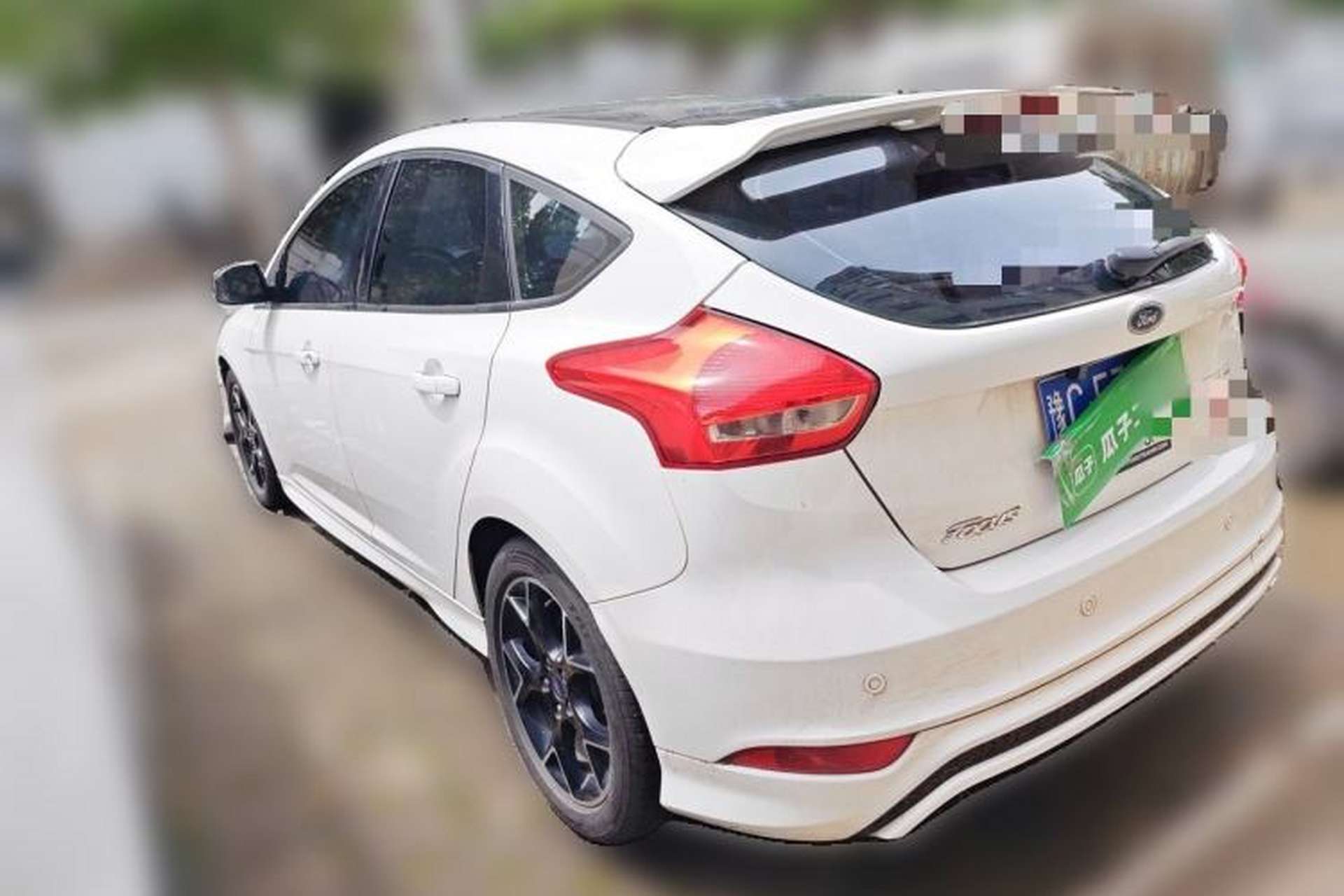 Used Ford Focus 2017 Hatchback EcoBoost 180 Automatic Elite Model Rear Left 45 Deg