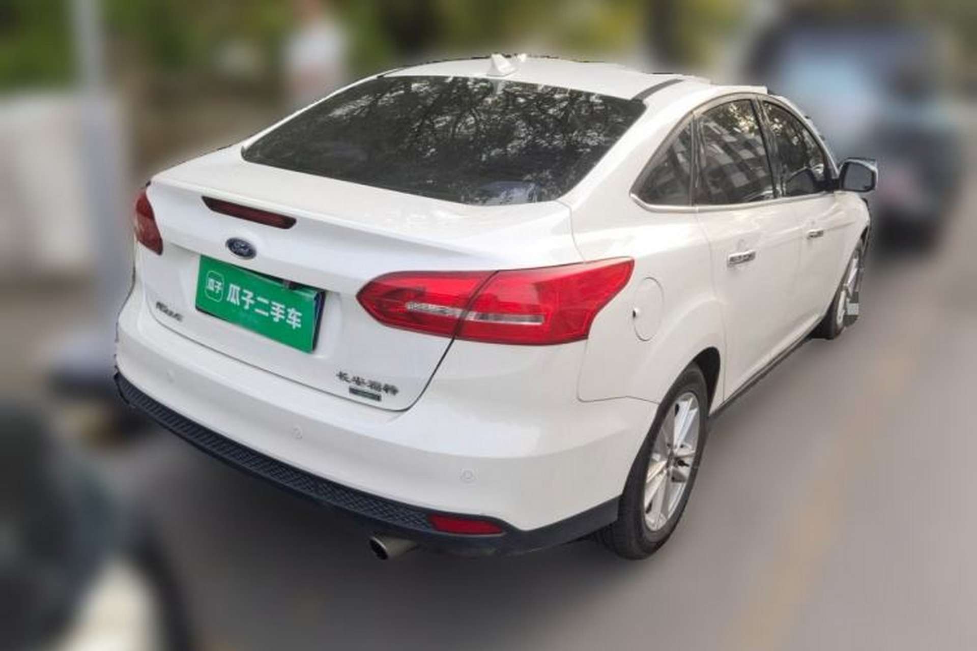 Used Ford Focus 2017 Sedan EcoBoost 180 Automatic Elite Model Rear Right 45 Deg