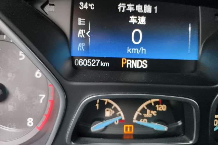 Used Ford Focus 2017 Hatchback EcoBoost 180 Automatic Sport Model Odometer Close Up