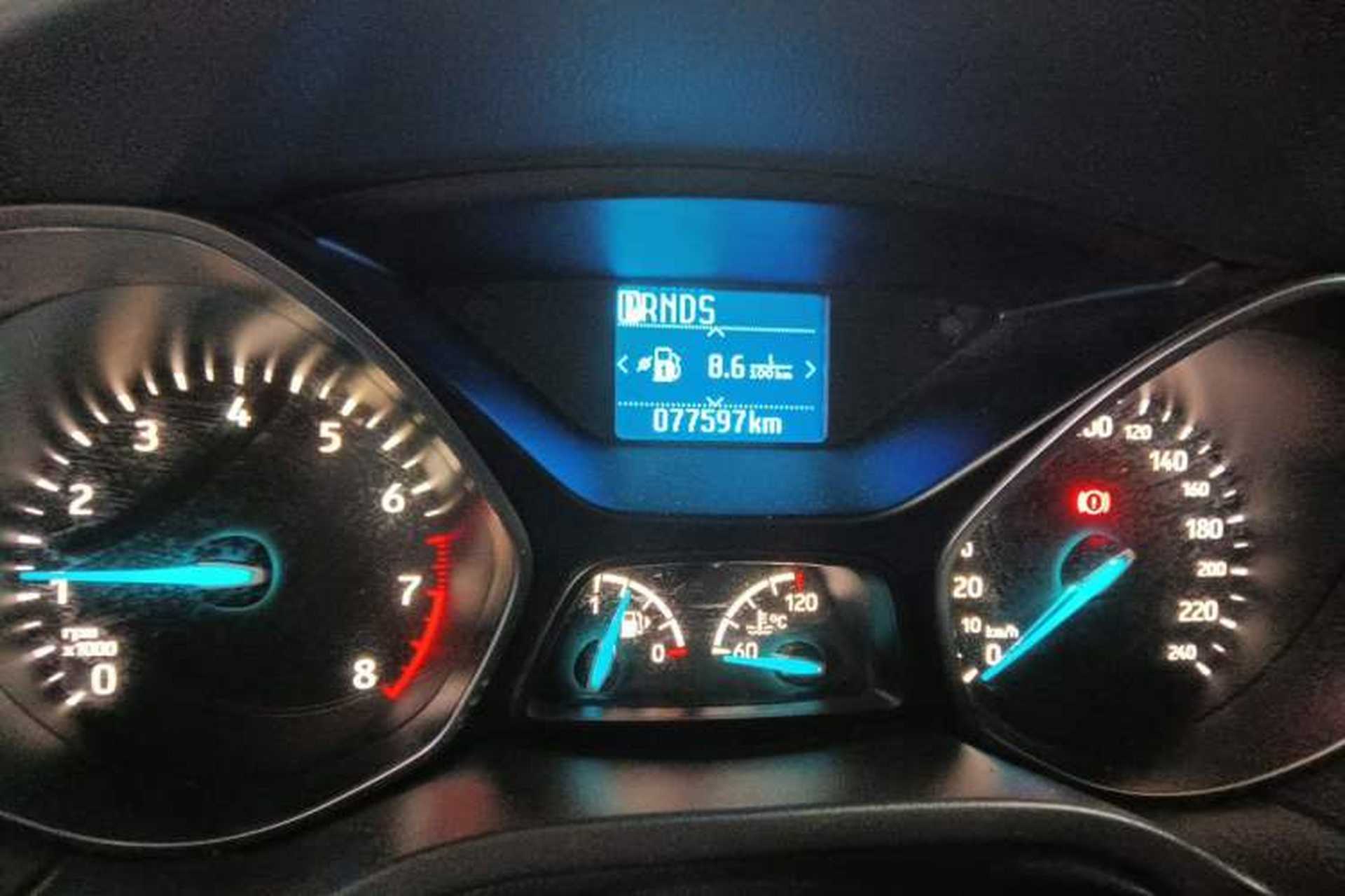 Used Ford Focus 2018 Sedan Classic 1.6L Automatic Trendy SmartDrive Edition Odometer Close Up