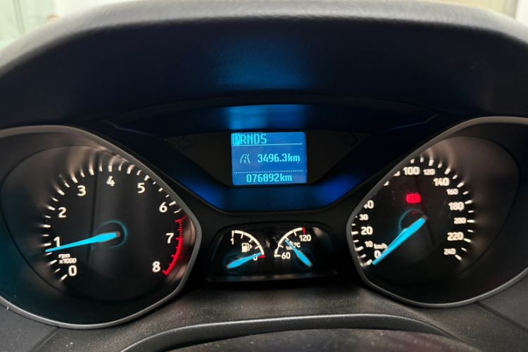 Used Ford Focus 2018 Sedan Classic 1.6L Automatic Comfort Plus Smart Drive Version Odometer Close Up