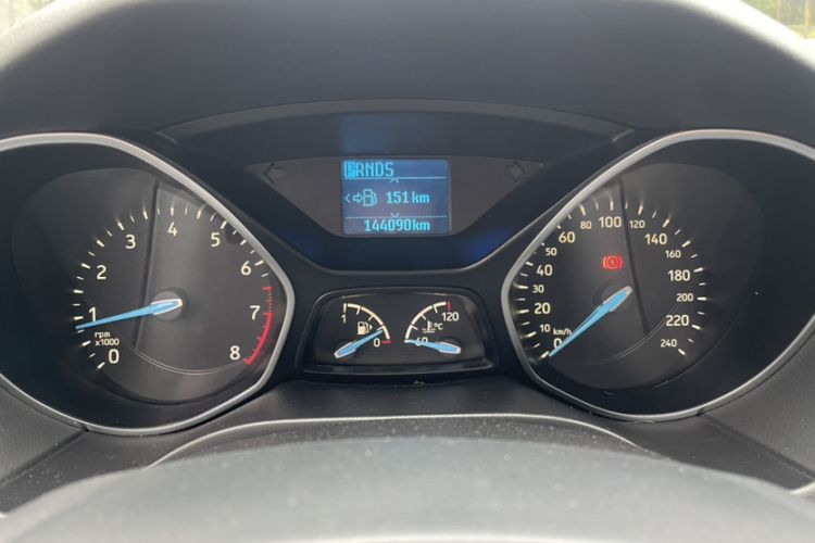Used Ford Focus 2018 Sedan Classic 1.6L Automatic Trendy SmartDrive Edition Odometer Close Up