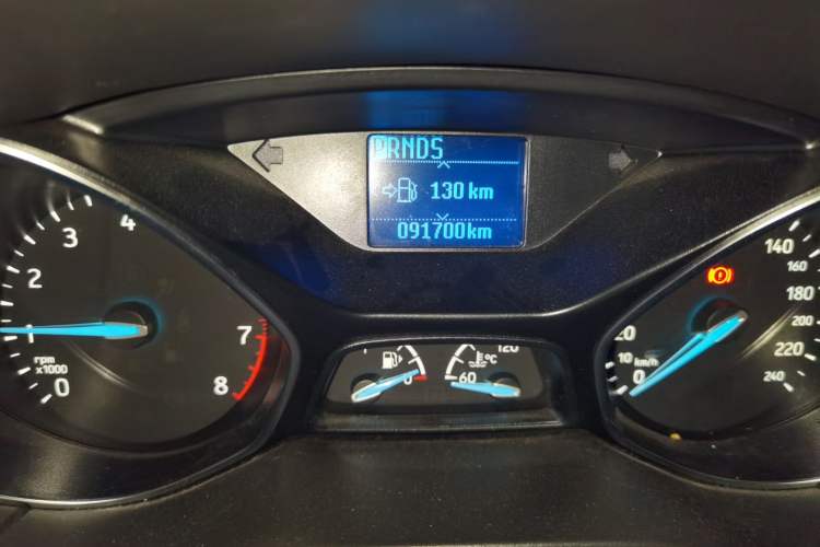 Used Ford Focus 2018 Hatchback Classic 1.6L Automatic Trendy SmartDrive Edition Odometer Close Up