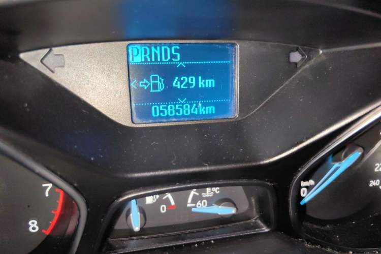 Used Ford Focus 2018 Sedan Classic 1.6L Automatic Trendy SmartDrive Edition Odometer Close Up