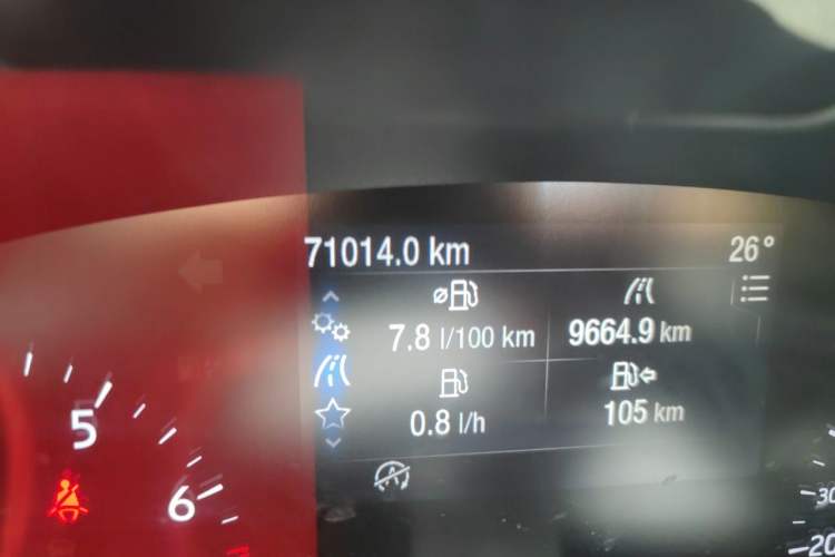 Used Ford Focus 2019 Sedan EcoBoost 180 Automatic Trend Edition Odometer Close Up