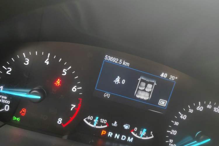 Used Ford Focus 2019 Sedan EcoBoost 180 Automatic ST Line Odometer Close Up