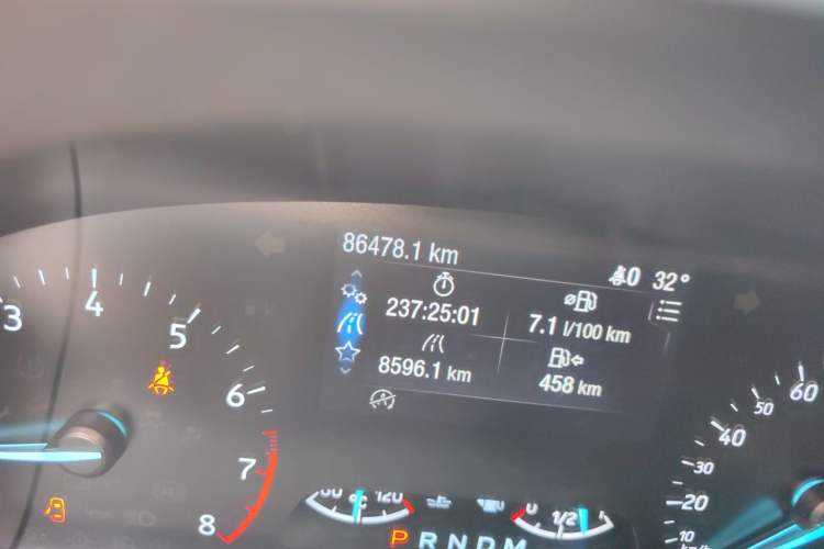Used Ford Focus 2019 Hatchback EcoBoost 180 Automatic ST Line Odometer Close Up