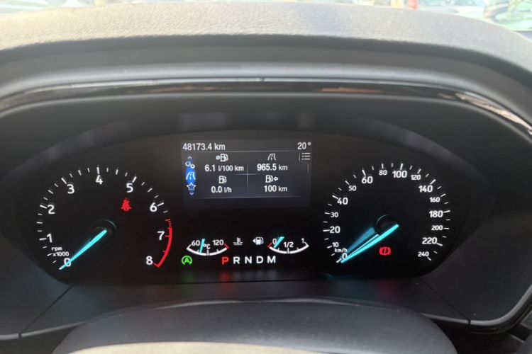 Used Ford Focus 2019 Sedan EcoBoost 180 Automatic ST Line Odometer Close Up