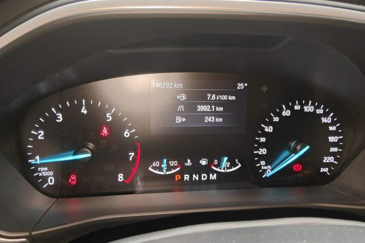 Used Ford Focus 2019 Hatchback EcoBoost 180 Automatic Trendy Model Odometer Close Up