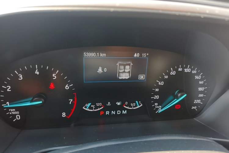 Used Ford Focus 2019 Hatchback EcoBoost 180 Automatic Trendy Model Odometer Close Up