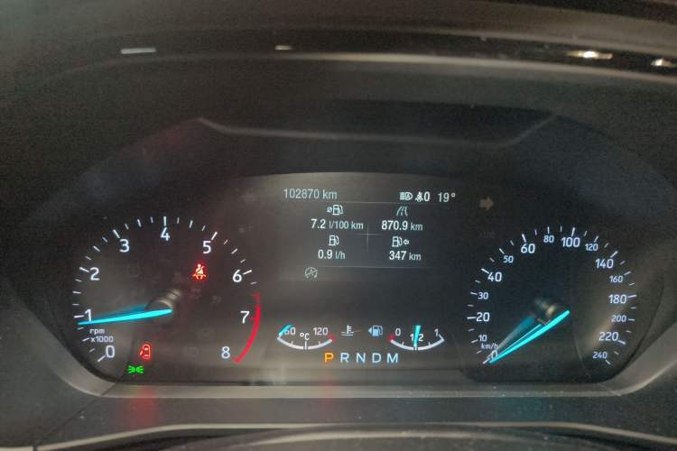 Used Ford Focus 2019 Sedan EcoBoost 180 Automatic ST Line Odometer Close Up