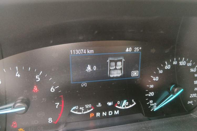 Used Ford Focus 2019 Hatchback EcoBoost 180 Automatic Trendy Model Odometer Close Up