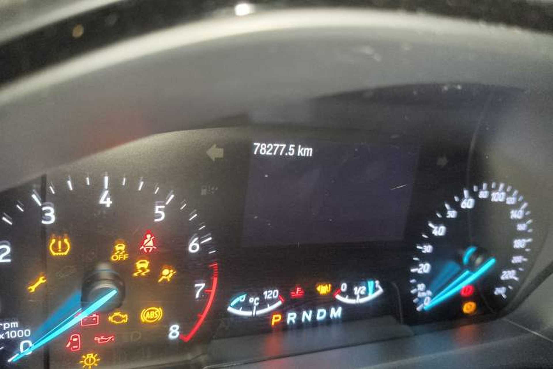 Used Ford Focus 2019 Sedan EcoBoost 180 Automatic ST Line Odometer Close Up