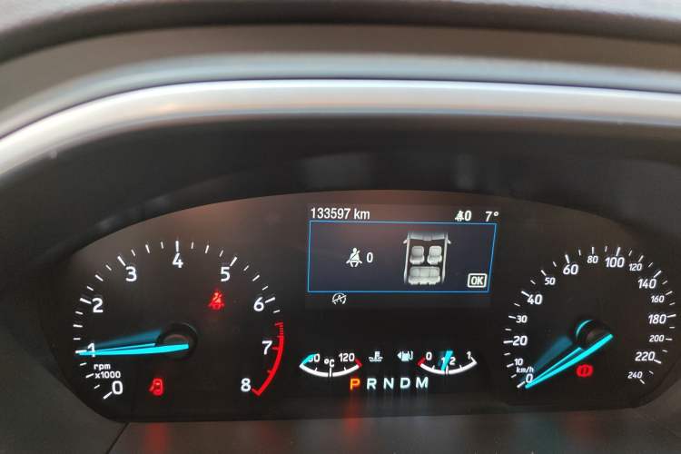 Used Ford Focus 2019 Sedan EcoBoost 180 Automatic Trend Edition Odometer Close Up