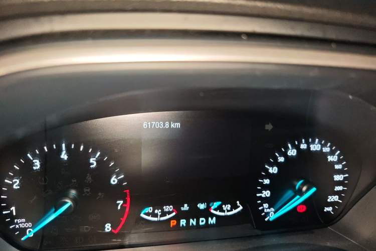 Used Ford Focus 2019 Sedan EcoBoost 180 Automatic Trend Edition Odometer Close Up