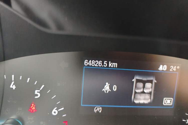 Used Ford Focus 2019 Sedan EcoBoost 180 Automatic Trend Edition Odometer Close Up