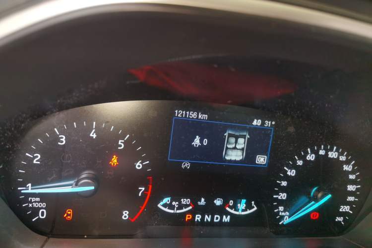 Used Ford Focus 2019 Sedan EcoBoost 180 Automatic Trend Edition Odometer Close Up