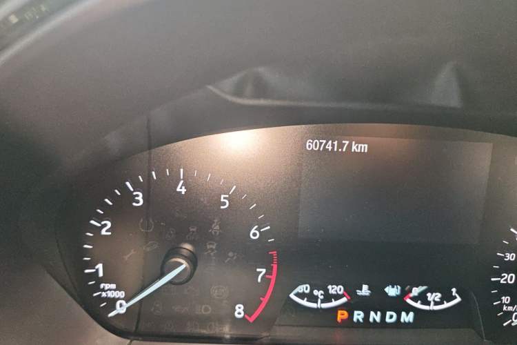 Used Ford Focus 2019 Sedan EcoBoost 180 Automatic ST Line Odometer Close Up