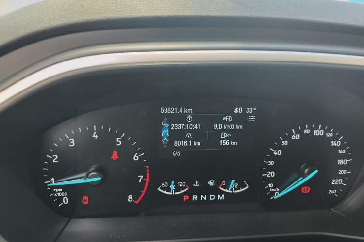 Used Ford Focus 2019 Hatchback EcoBoost 180 Automatic Trendy Model Odometer Close Up