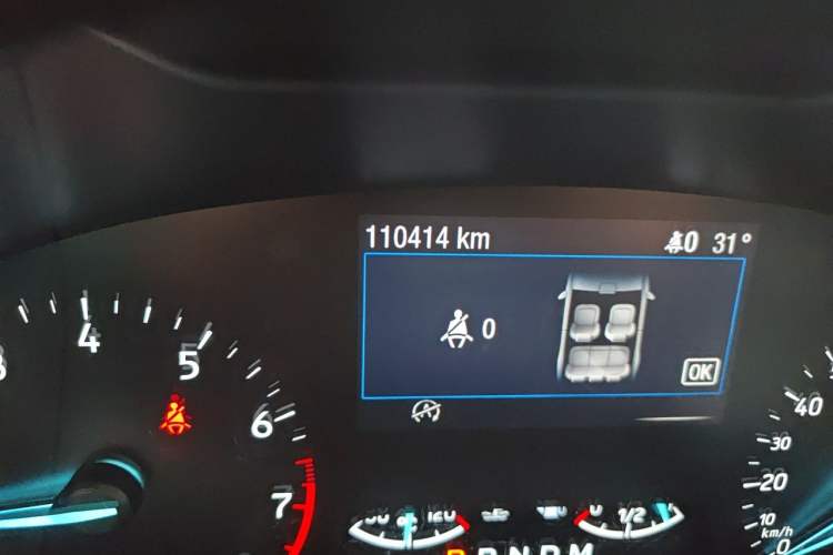 Used Ford Focus 2019 Sedan EcoBoost 180 Automatic ST Line Odometer Close Up