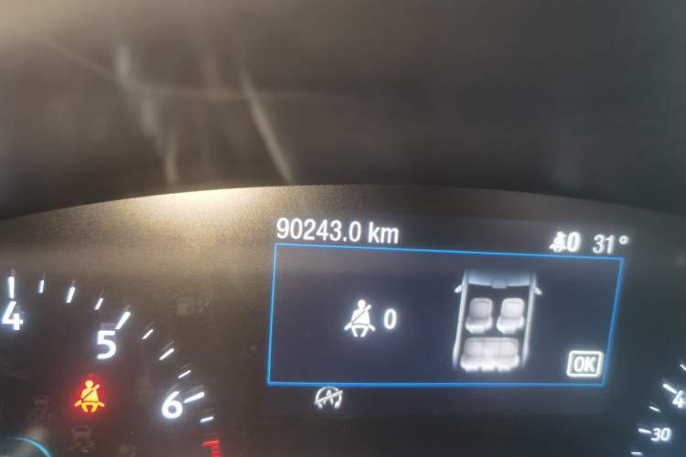 Used Ford Focus 2019 Sedan EcoBoost 180 Automatic Trend Edition Odometer Close Up