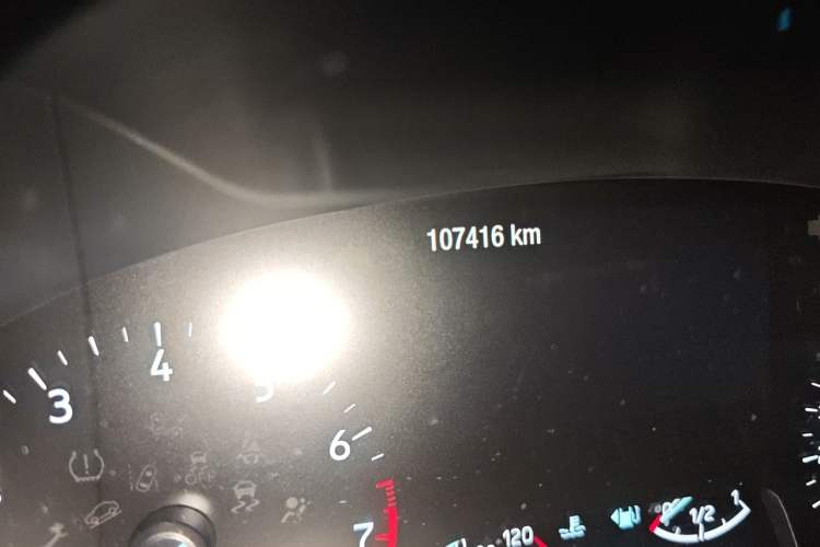 Used Ford Focus 2020 Sedan EcoBoost 180 Automatic ST Line Odometer Close Up