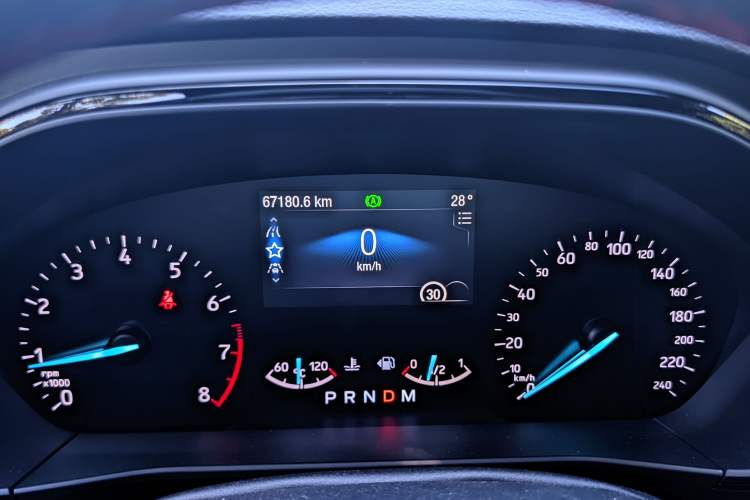 Used Ford Focus 2020 Hatchback EcoBoost 180 Automatic ST Line Odometer Close Up