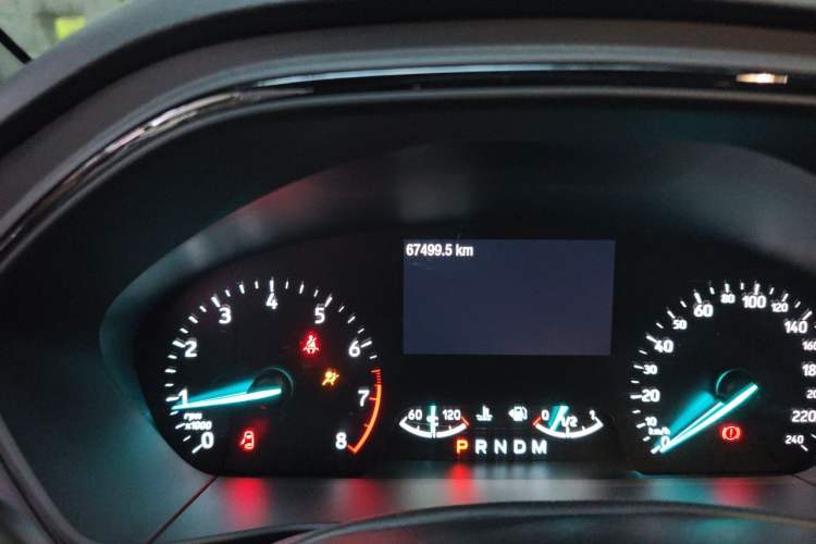 Used Ford Focus 2020 Sedan EcoBoost 180 Automatic ST Line Odometer Close Up