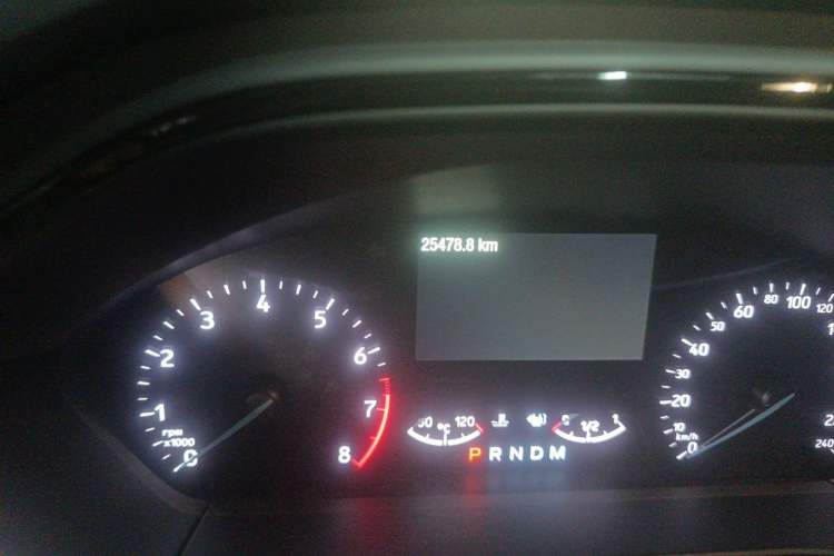 Used Ford Focus 2020 Sedan EcoBoost 180 Automatic ST Line Odometer Close Up