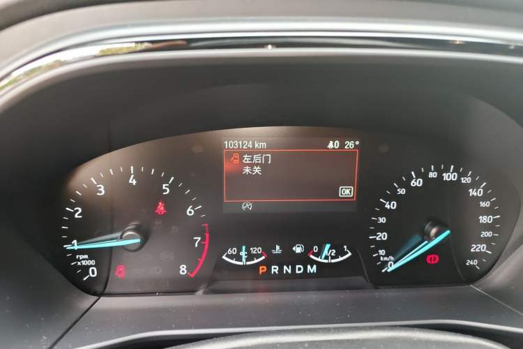 Used Ford Focus 2020 Sedan EcoBoost 180 Automatic ST Line Odometer Close Up