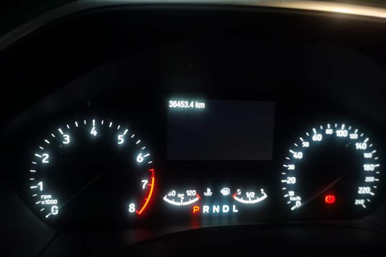 Used Ford Focus 2020 Sedan EcoBoost 180 Automatic Trend Edition Odometer Close Up