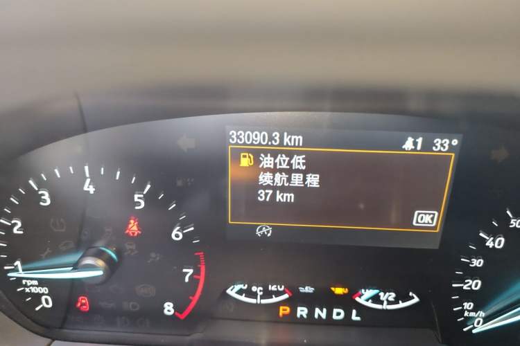 Used Ford Focus 2020 Sedan 1.5L Automatic Sharp Edition Odometer Close Up