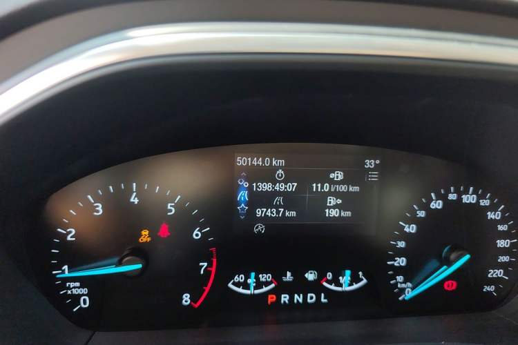 Used Ford Focus 2020 Sedan EcoBoost 180 Automatic Trend Edition Odometer Close Up
