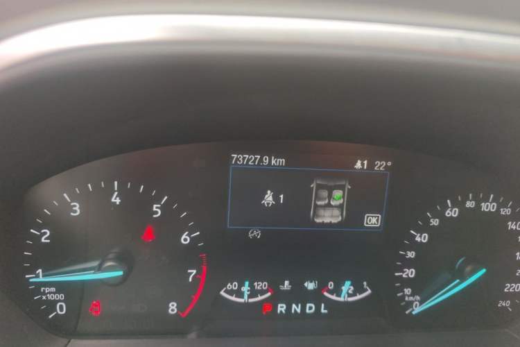 Used Ford Focus 2020 Sedan EcoBoost 180 Automatic Trend Edition Odometer Close Up