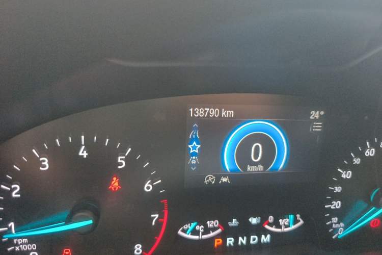 Used Ford Focus 2020 Sedan EcoBoost 180 Automatic ST Line Odometer Close Up