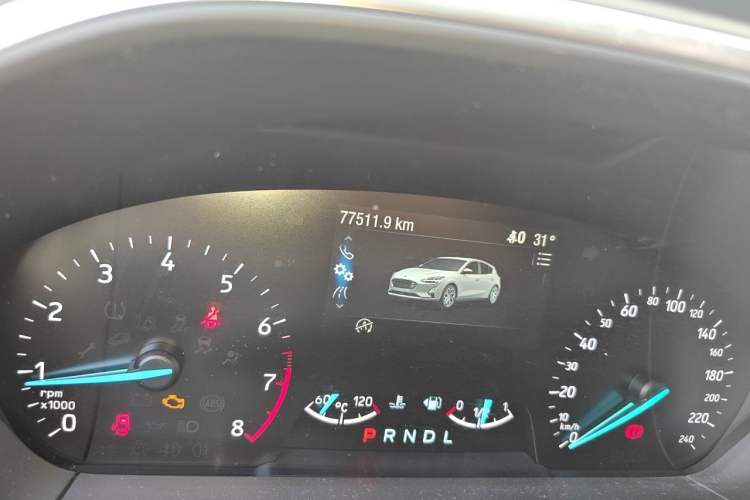 Used Ford Focus 2020 Hatchback EcoBoost 180 Automatic Trend Edition Odometer Close Up