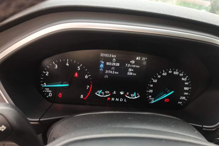 Used Ford Focus 2020 Sedan EcoBoost 180 Automatic Trend Edition Odometer Close Up