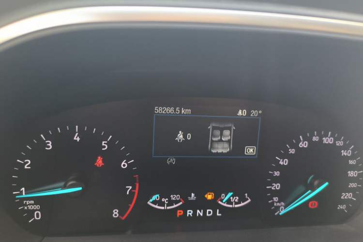 Used Ford Focus 2020 Sedan EcoBoost 180 Automatic Trend Edition Odometer Close Up