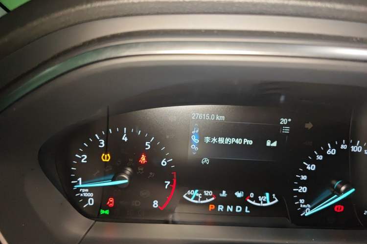 Used Ford Focus 2020 Hatchback EcoBoost 180 Automatic Trend Edition Odometer Close Up